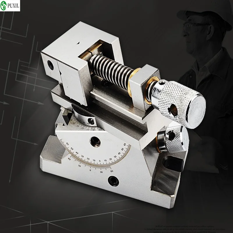 Universal precision vise Stainless steel flat-nose pliers Grinding machine inclined flat-nose pliers 2 inches 2