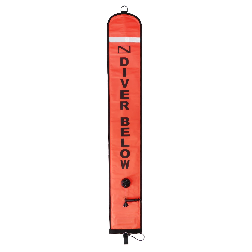 

Diving Marker High Visibility Inflatable Scuba Diving SMB Surface Signal Marker 316 Stainless Steel D Ring Buoy Accessories