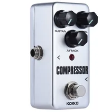 KOKKO гитарный Педальный компрессор FCP2 мини электрический бас-гитара Эффекты истинный Обход Музыкальные Инструменты Высокое качество