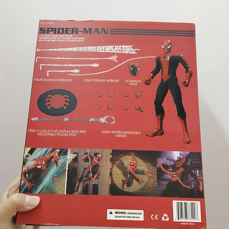 Mezco Marvel, Мстители, Человек-паук, один: 12, коллективные игры, фигурка, модель игрушки, кукла, подарок, 16 см