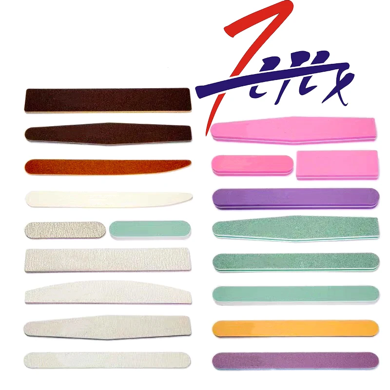 

FEFEX 5 pcs/lot Sandpaper Nail File Lime 100/180 Double Side Sanding Buffer Block Set Grey Nail Files For UV Gel Polish Manicure