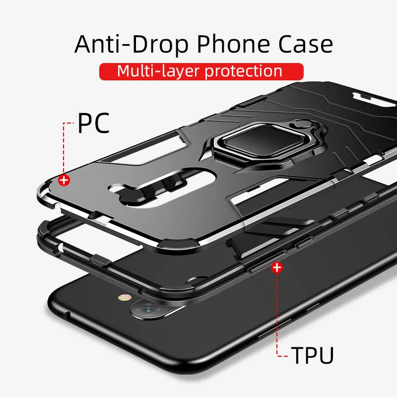Чехол для huawei Honor 7c чехол для аниме чехол Coque Capa Hua Wei Huwei Huawe чехол роскошный бизнес с кольцом для пальцев противоударный