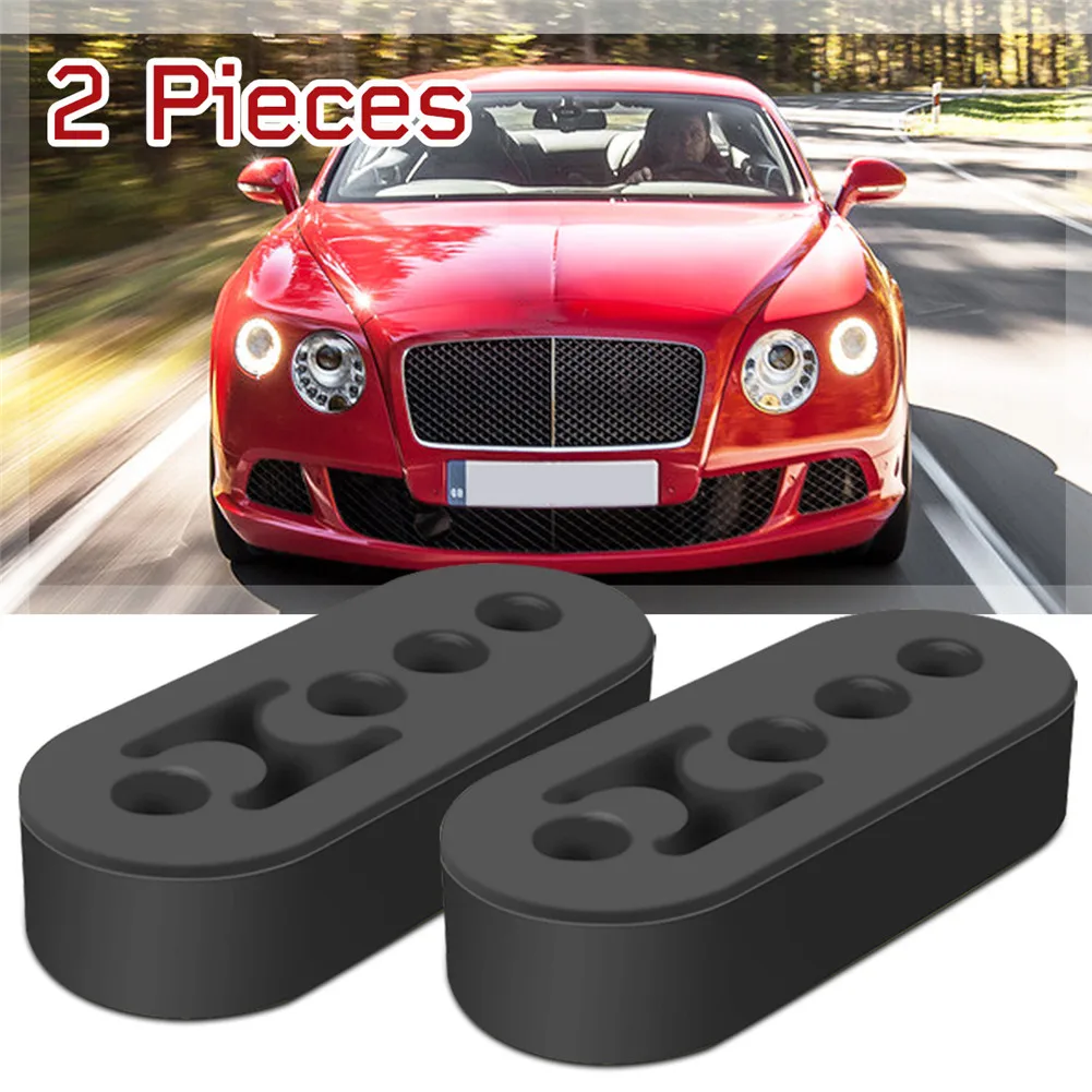 

2Pcs 4 Hole Exhaust Hanger Bushing Muffler Insulator Shock Absorbent Rubber Universal C44
