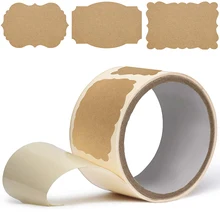 100 шт натуральные крафт рождественские украшения этикетки праздничный подарок бирки канцелярские наклейки s Наклейка на конверт наклейка