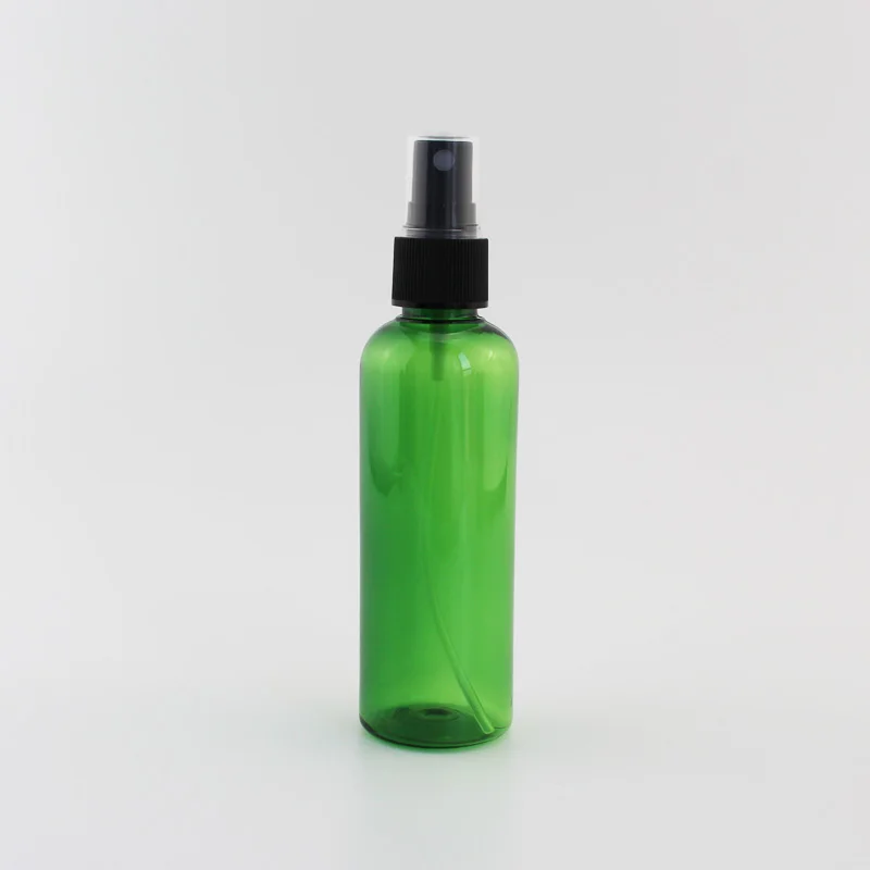 Green Bottle Black 100 мл X 50 пустые бутылки с распылителем для духов, 100 куб. См ПЭТ прозрачный контейнер с распылителем насос мелкий туман косметическая бутылка с распылителем упаковка - Цвет: Green Bottle Black