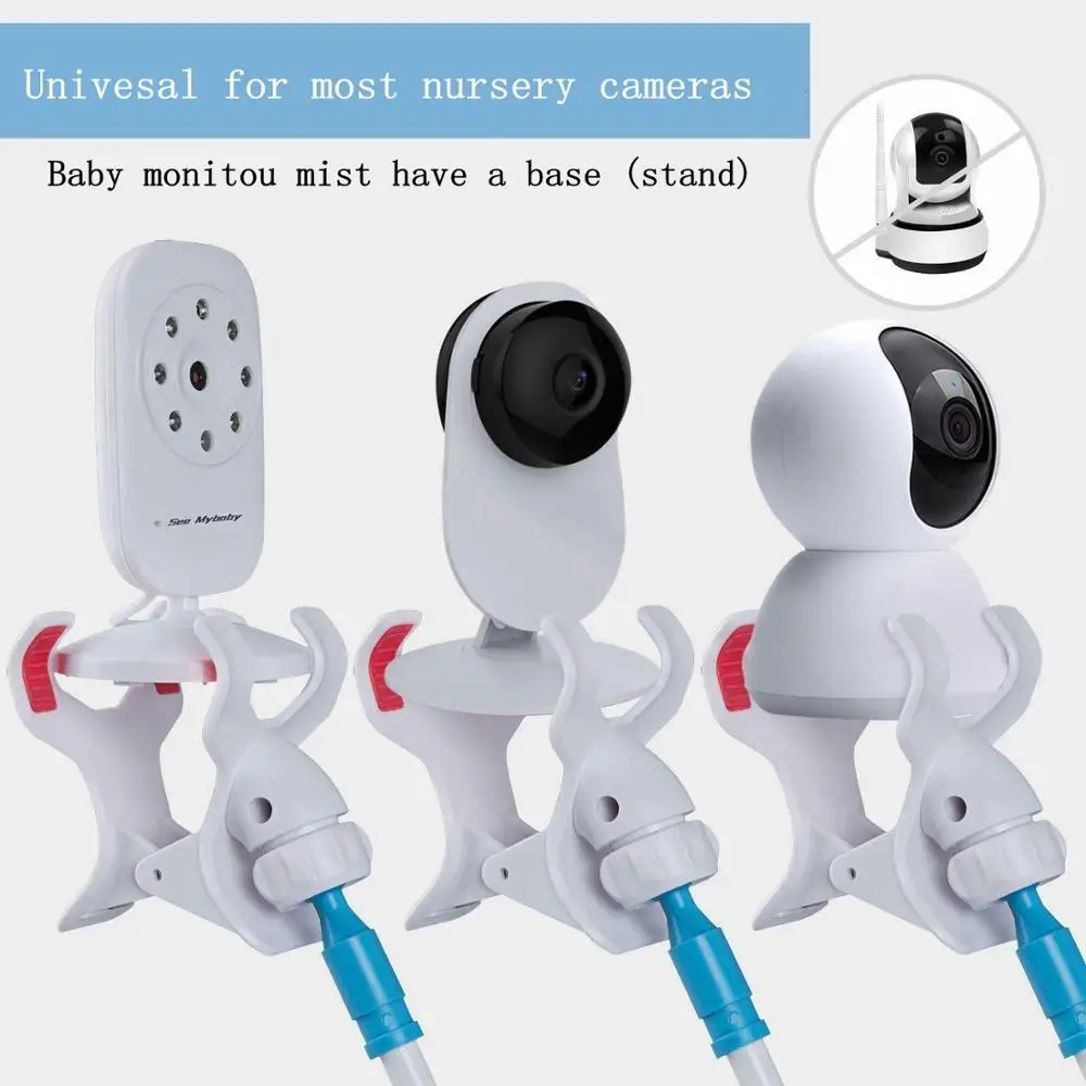 Home Safety Baby Monitor Holder Camera Stand with Fixing Magic Belts 360 Degree Rotation Aluminum alloy Arm 95cm/105cm