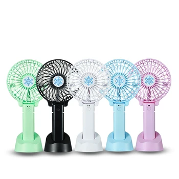 

2020 new Mini Handheld Fan with phone holder USB Charging Desk folding Fans Rechargeable Portable Office Outdoor