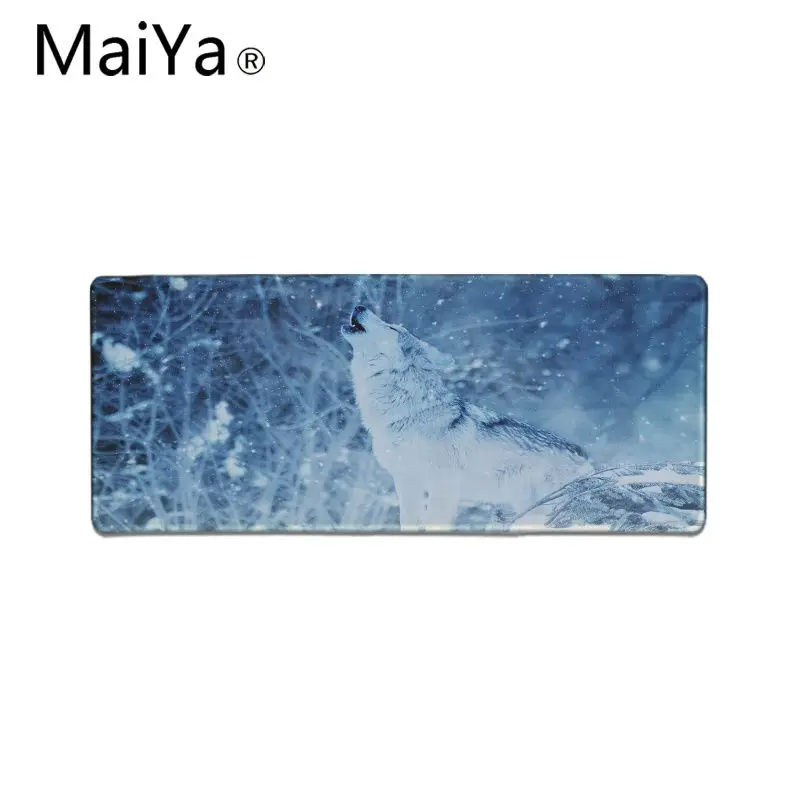 MaiYa My Favorite angry snow Wolf резиновый игровой коврик для мыши Настольный коврик большая акция большой коврик для мыши клавиатуры коврик