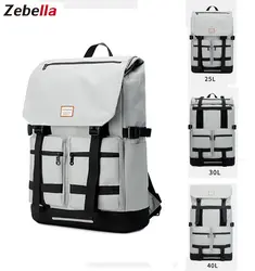 Zebella мужской рюкзак для путешествий 40L большой емкости 17 дюймов Сумка для ноутбука обувь рюкзак сумки для школы черная сумка рюкзак 3 формы