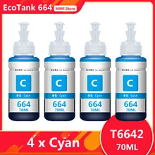 

MMF T6641 T6642 T6643 T6644 70ML Compatible For Epson Reill Ink 664 L555,L355,ET-4550,ET-4500,ET-2550,ET-2500,ET-16500,ET-14000