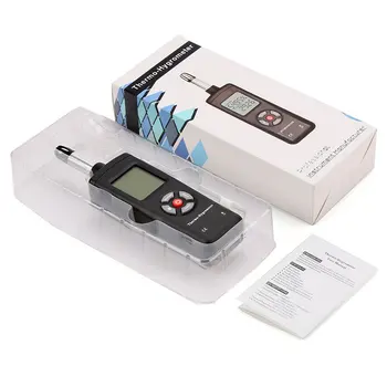 

Digital LCD Thermometer Hygrometer Temperature & Humidity Meter Psychrometer Wet Bulb Dew Point Temperature Detector
