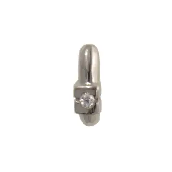 

Pendant communion white gold with barroom and cubic zirconia