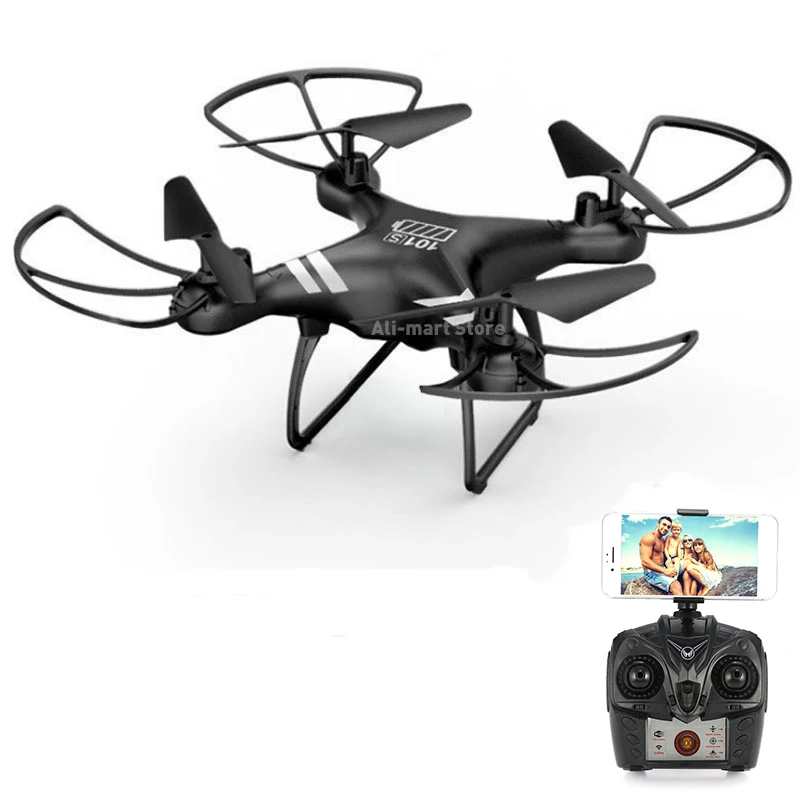 Black no camera KY101S Радиоуправляемый Дрон wifi FPV с широкоугольной HD камерой, удерживающий высоту Безголовый Радиоуправляемый квадрокоптер Дрон с большим временем полета VS JJRC H37 - Цвет: Black no camera