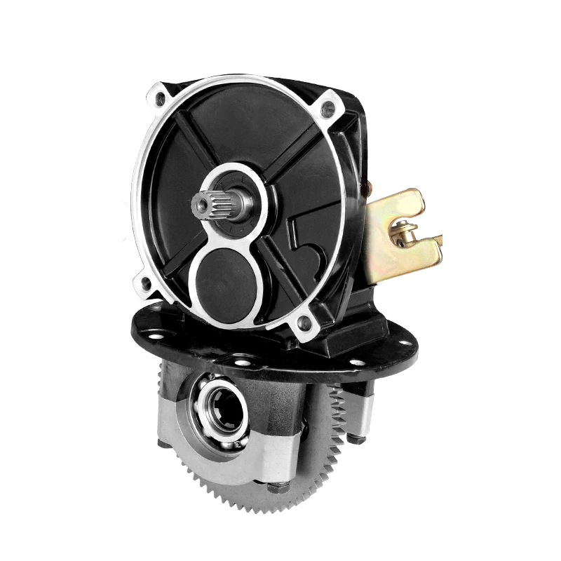 Electric tricycle integrated rear axle gear-shifting differential gear-packing and reduction gearbox assembly