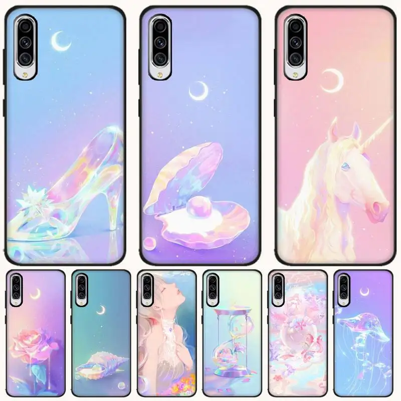 HaNismt Pink Healing System Black Soft Shell Phone Case Capa For Samsung A6 6S 6Plus 7 720 750 8 PLUS 9 920 2018 A8 A9STAR | Мобильные