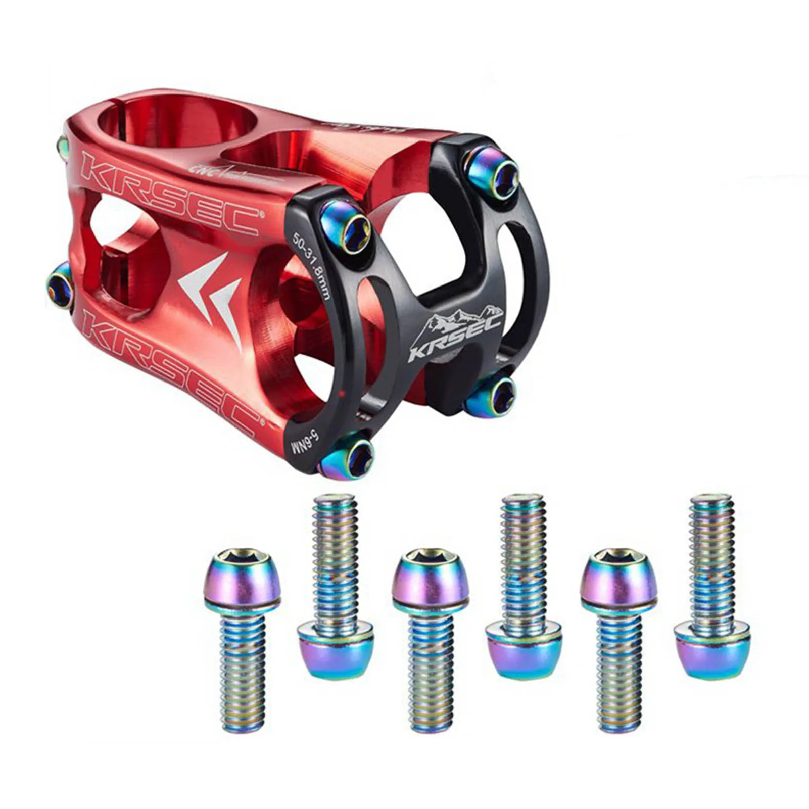 Bike Stem Bolts M518mm Titanium Alloy Conical Head Bolts Screws Icycle