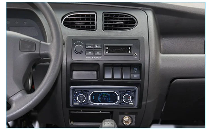 Авторадио 12V In-dash 1 Din Bluetooth автомобильный Радио стерео плеер SD MP3 плеер Авто Аудио Стерео FM aux-приемник вход