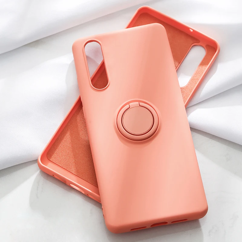 Мягкий силиконовый чехол для huawei P20 Lite Pro P30 mate 20 с металлическим кольцом, противоударный защитный чехол для huawei P20Lite, чехол s P 20
