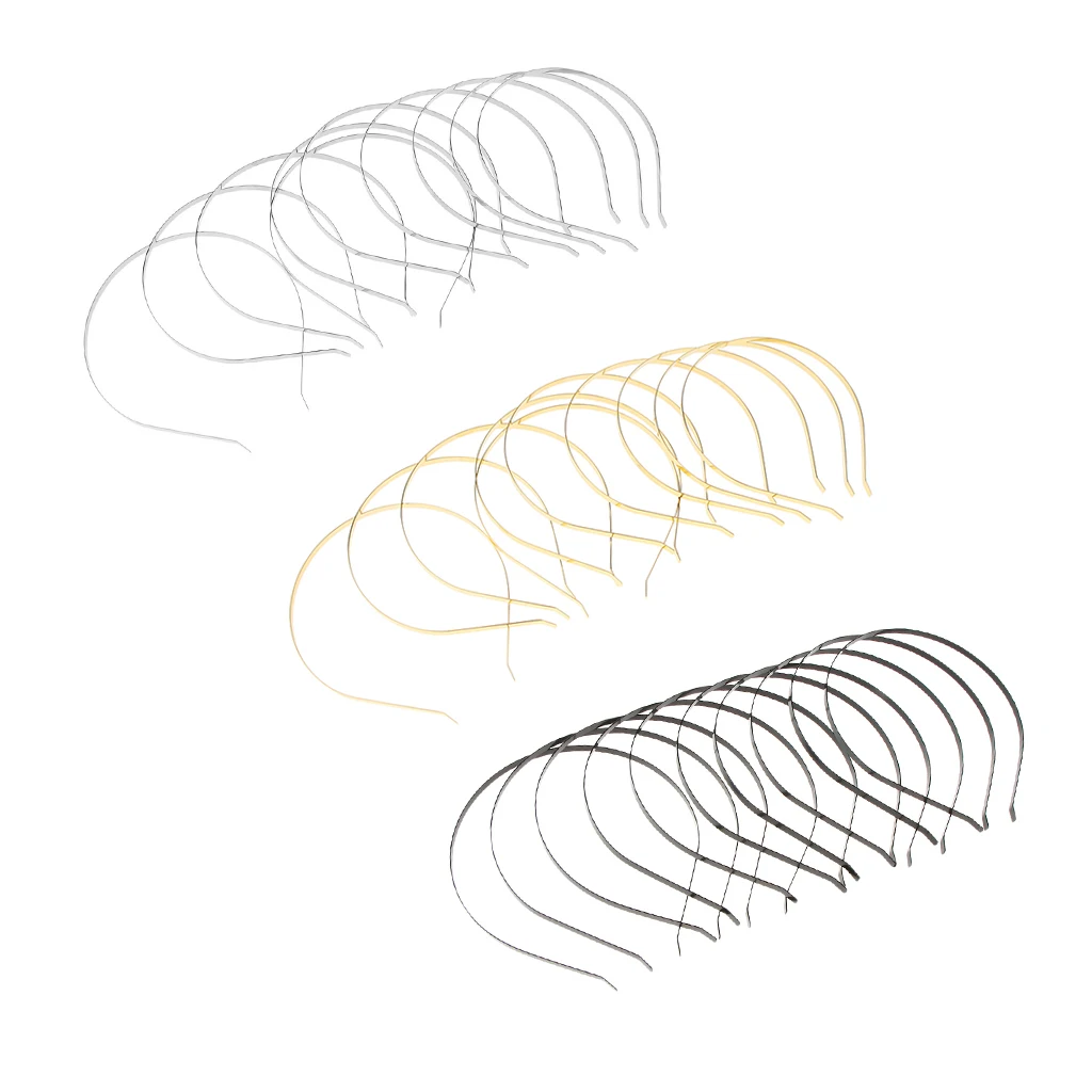 30/pack Plain Metal Headband Hair Band Frame Hair Hoop Headwear DIY Crafts 30/pack Plain Metal Headband Hair Band Frame Hair Hoop Headwear DIY Crafts