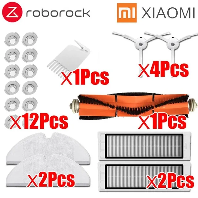 13 Для пылесосов XIAOMI части Roborock S50 S51 боковая щетка HEPA фильтр основная щетка инструмент для очистки швабры ткань Виртуальная магнитная полоса - Цвет: 13
