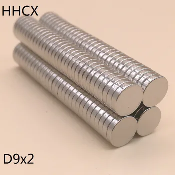 

100PCS/LOT Disk NdFeB magnet 9*2 N35 Strong Disc mm Rare earth permanent magnet 9x2 Neodymium magnet for speaker