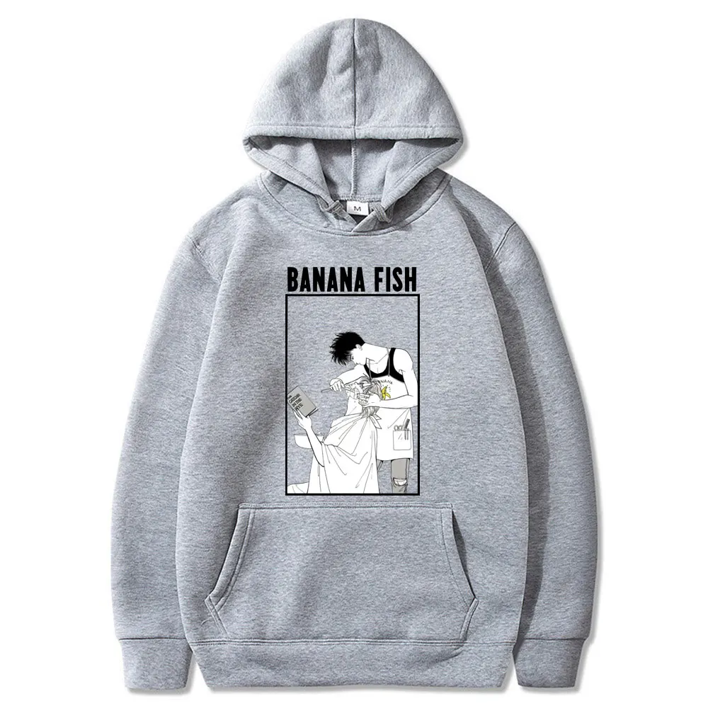

BANANA FISH Fashion Hoodie Pullover Print Anime Cool Men Women Hoodies Top Casual Pocket Long Sleeve Hooded Sweatshirts Tops