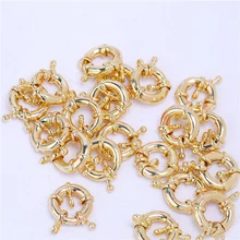 5pcs/lot Spring Ring Clasp With Open Jump Ring Copper Accessories For Jewelry DIY Findings Components