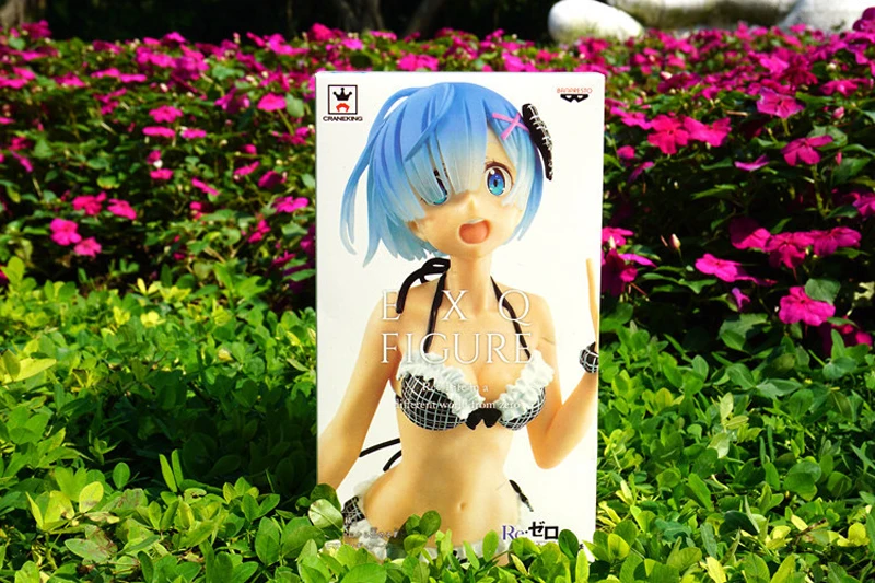Re: Zero Life в другом мире от Zero Anime Ram Rem Bikini EXQ ver. 22 см ПВХ фигурка в коробке