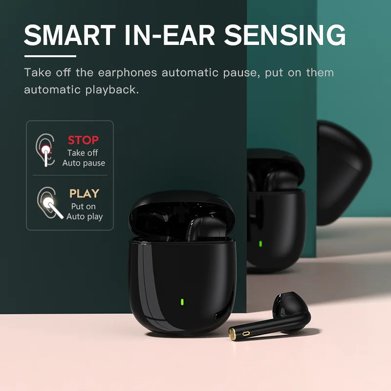 iKF Find Pro Wireless Earbuds Gaming Touch Control TWS Bluetooth 5.0 with 500mAh Charge Case Waterproof AAC Stereo Sound Black