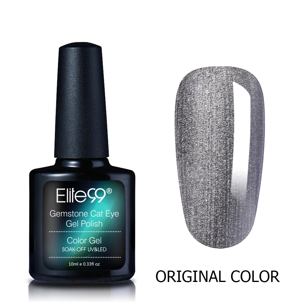 Gemstone Cat Eye Gel Elite99 10 мл полупрозрачный УФ-гель для ногтей лак для творчества Гибридный драгоценный камень для ногтей художественный лак Полупостоянный лак для ногтей - Цвет: Gemstone Cat Eye Gel