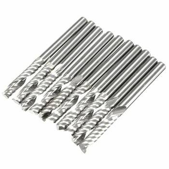 

1/8 Inch Carbide CNC Router Bits Single One Flute Spiral Router Tool 17mm DIY G