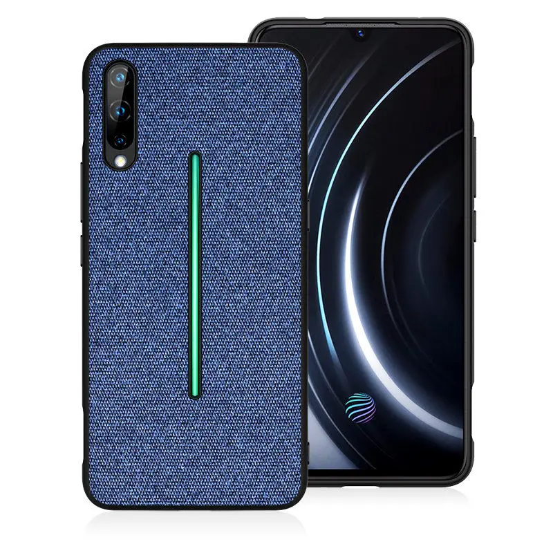 PHOPEER тканевый в деловом стиле чехол для Vivo iQOO Neo V15 X27 Pro Vivo S1 Z5X Z1 Pro Y3 Y17 противоударный чехол-накладка - Цвет: Синий