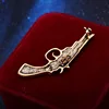 2022 New Vintage Metal Gunshape Brooch pin Men's Coat Suit Lapel Pins and Brooches Corsage Bandge Clothing Accessories ► Photo 3/6