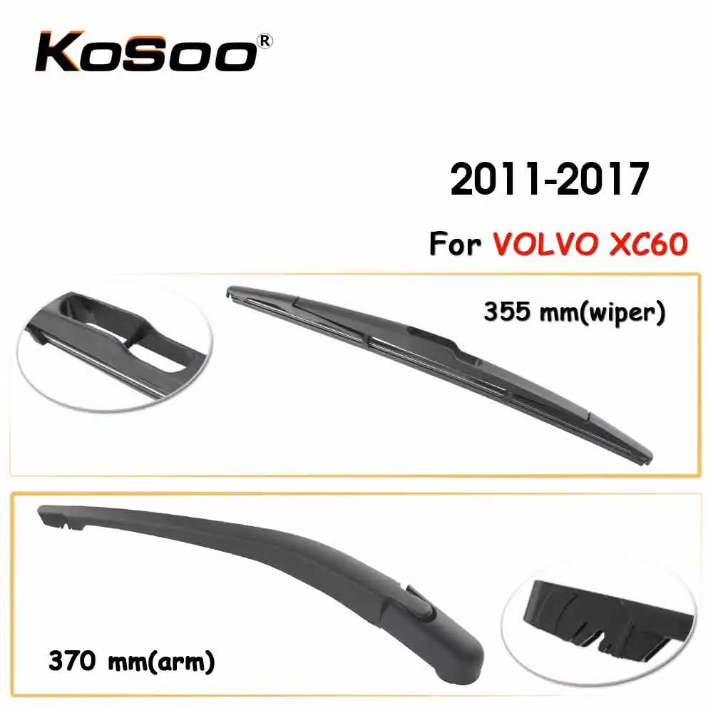 Kosoo Auto Rear Car Wiper Blade For Volvo Xc60,355 Mm 20112017 Rear