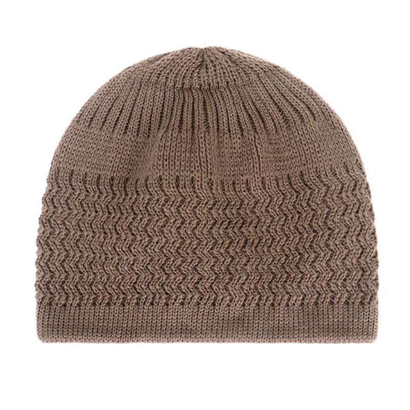 Kippah Chapeaux De Prière Pour Hommes Doux Tricoté Musulmans Couvre-chef Kufi Couvre-chef Multicolore Casquettes Traditionnelles Blanc M | FR