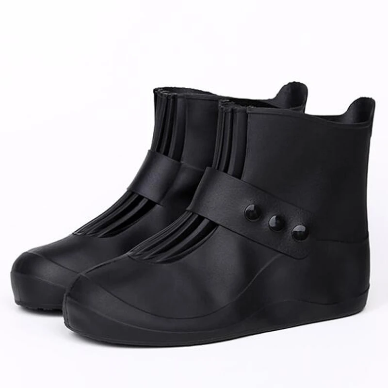 

Waterproof Protector Shoes Boots Cover Unisex Buckle Rain Shoe Covers High-Top Anti-Slip Thicken Rain Shoes Cases