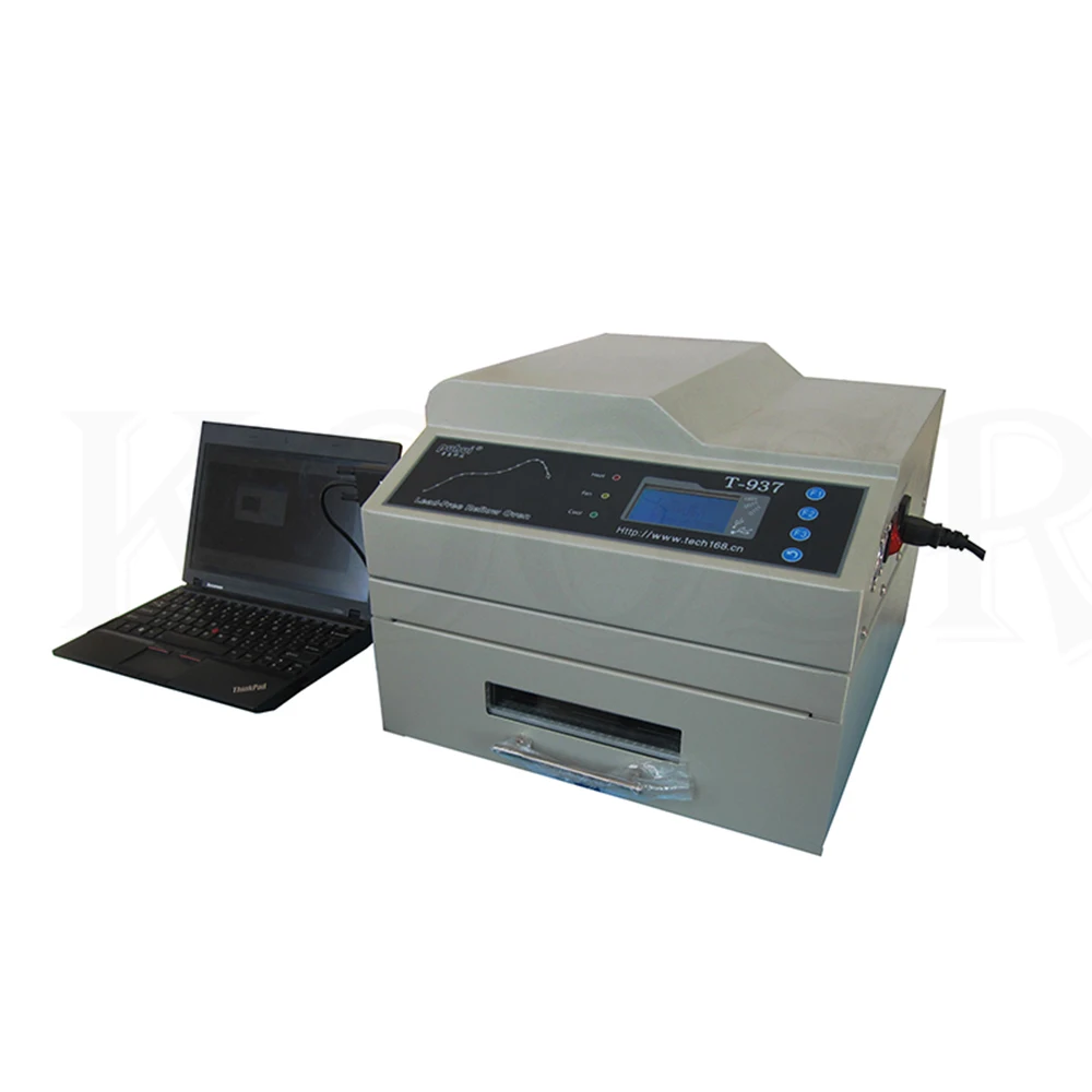 PUHUI Authorized T-937 Desktop Leadfree Reflow Oven Infrared IC Heater T937 Reflow Solder Oven BGA SMD SMT Rework Station T-937