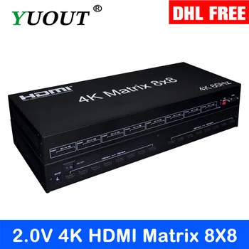 

2.0V 4K HDMI Matrix 8X8 8 In 8 Out HDMI Matrix supported 3D HDMI 8x8 Matrix HDMI Matrix switch 8x8 Support 4K panel buttons