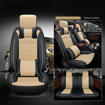 

WLMWL Universal Leather Car seat cover for SEAT all model LEON Toledo Ateca IBL exeo arona car styling accessories All car model