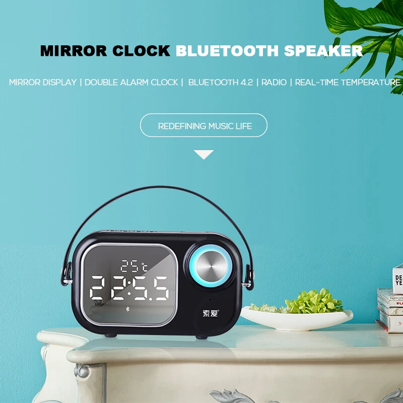 SOAIY E16 черный Bluetooth динамик Встроенный микрофон стерео Открытый 10 Вт Портативная Беспроводная колонка с поддержкой TF карты fm-радио Aux