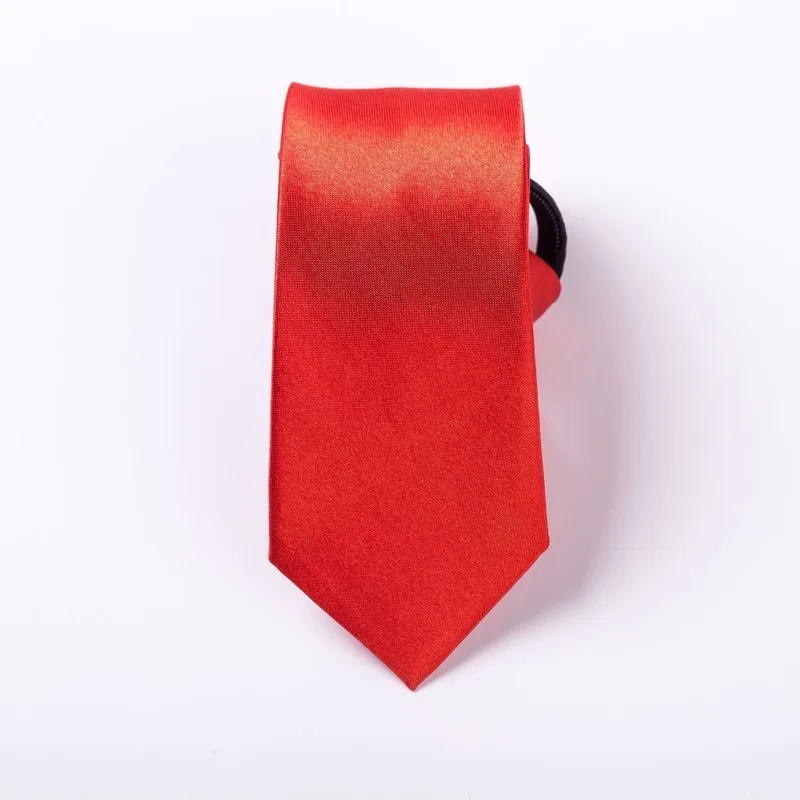 Предварительно завязанный Галстук для шеи Мужской облегающий галстук с молнией красный черный синий сплошной цвет тонкий узкий Жених вечерние платья галстук SA-8