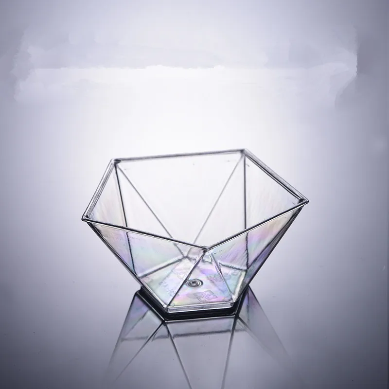 

50pcs Creative disposable pudding ice cream jelly yogurt dessert cake plastic cup party birthday favor creative transparent cup