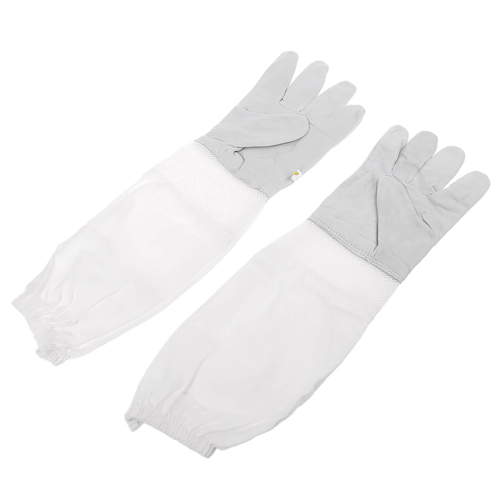 1 пара Пчеловодства Перчатки дышащая сетка защитные анти укус перчатки инструмент пчеловода