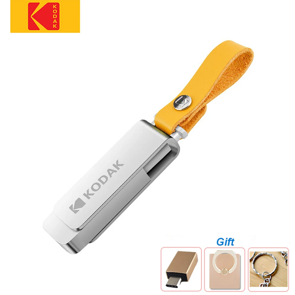 Металлический USB флеш-накопитель KODAK K133 32 ГБ 64 USB2.0 3 0 водонепроницаемый накопитель