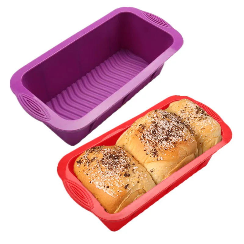Купить силиконовая форма для выпечки хлеба прямоугольная тостов антипригарная