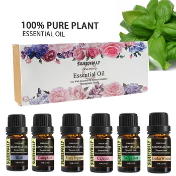 

3 Style Essential Oil Set Flower Aroma Essential Oil Plant Aromatherapy Essential Oil 10ml For Help Soothing Mood Body Relieve