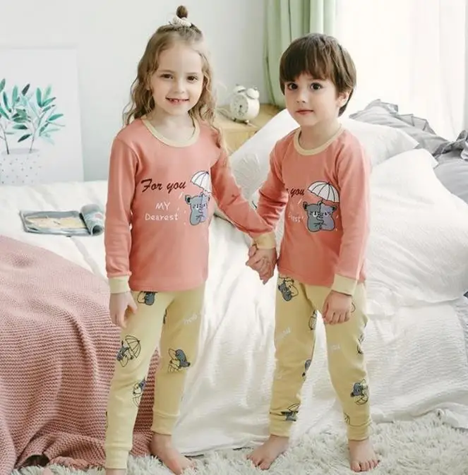 style 17 Детская одежда для сна; пижамы; зимние детские пижамы; комплекты одежды для маленьких мальчиков и девочек; пижама с длинными рукавами и рисунком; Infantil; детская одежда для сна - Цвет: style 17