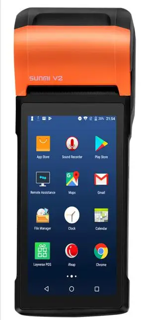 IssyzonePOS Android 6,0 PDA Themal чековый принтер ручной pos-терминал Bluetooth 4,0 Wifi 3g 1 Вт динамик камера мобильный платеж