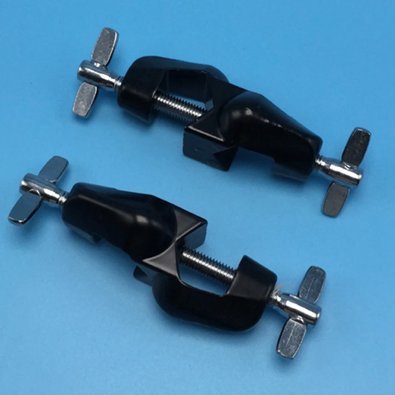 

Lab Clamp Holder 2 Boss Heads Retort Stand Holder Die-Casting Metal 2 Pcs