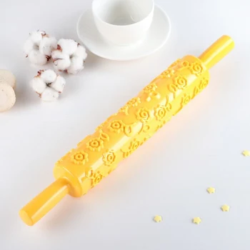 

Rolling pin confectionery 37 cm "Flowers", textured